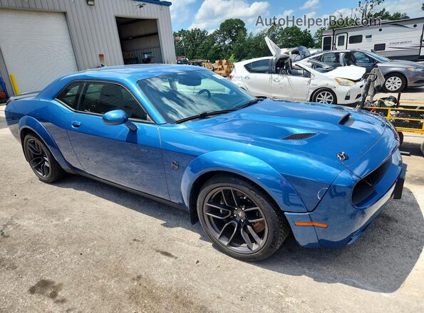 2C3CDZFJ3MH582395 2021 DODGE CHALLENGER Blue Delantero derecho