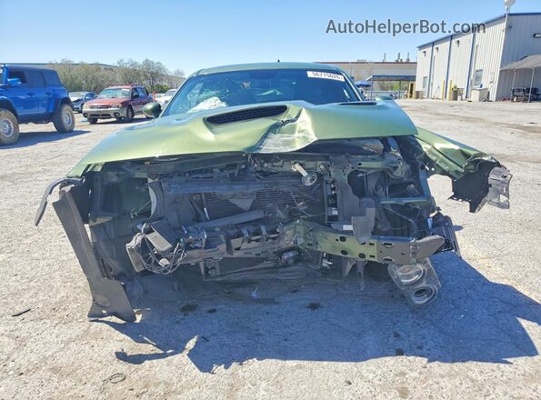 2C3CDZFJ3NH238423 2022 DODGE CHALLENGER Green Вид спереду