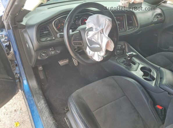 2C3CDZFJ4MH509634 2021 DODGE CHALLENGER Blue Առջևի վահանակի տեսք