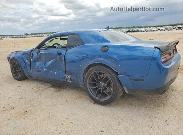 2C3CDZFJ4MH509634 2021 DODGE CHALLENGER Blue Հետևի ձախ