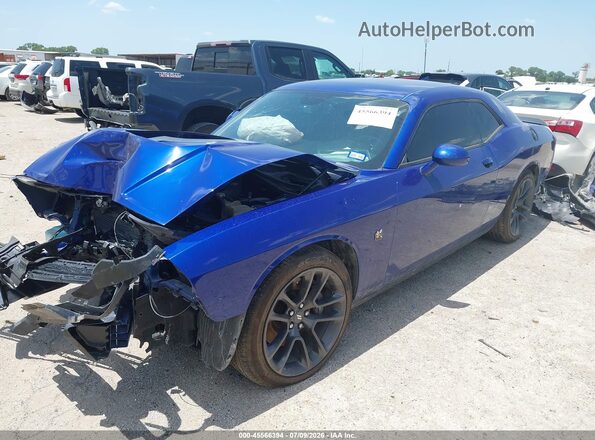 2C3CDZFJ4MH587041 2021 DODGE CHALLENGER Blue წინა მარცხენა ხედი სამი მეოთხედიდან