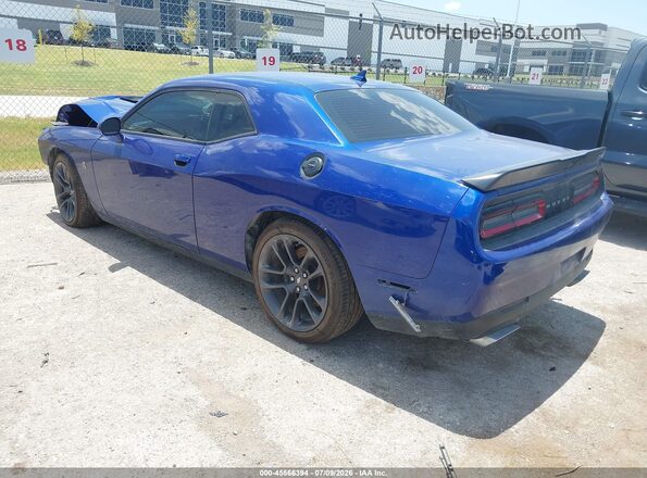 2C3CDZFJ4MH587041 2021 DODGE CHALLENGER Blue უკანა მარცხენა