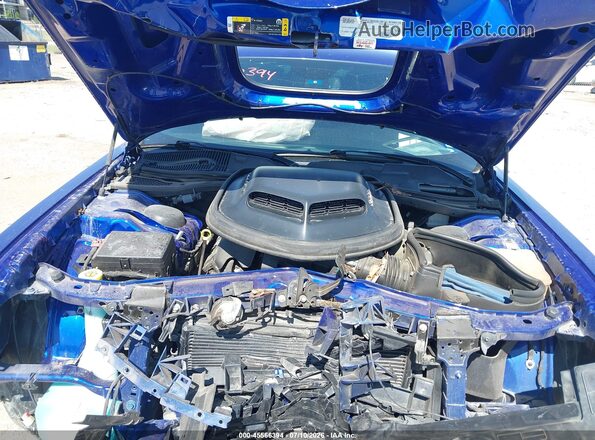 2C3CDZFJ4MH587041 2021 DODGE CHALLENGER Blue უკანა ხედი