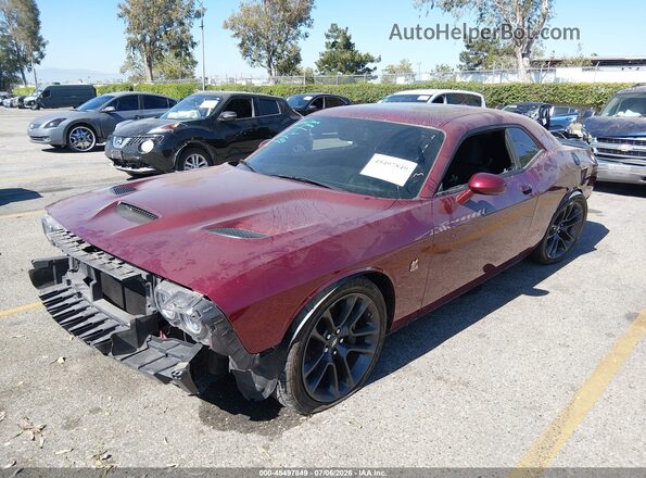 2C3CDZFJ4MH683848 2021 DODGE CHALLENGER Red წინა მარცხენა ხედი სამი მეოთხედიდან