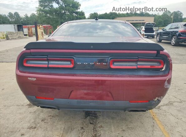 2C3CDZFJ5HH633613 2017 DODGE CHALLENGER Бордовый Вид сзади