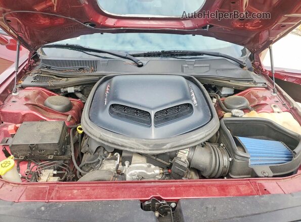 2C3CDZFJ5HH633613 2017 DODGE CHALLENGER Бордовый Вид задней части салона
