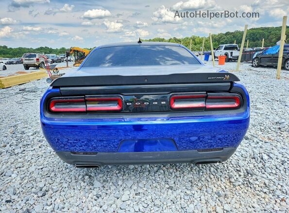 2C3CDZFJ5LH246343 2020 DODGE CHALLENGER Blue Widok z tyłu