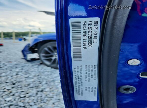 2C3CDZFJ5LH246343 2020 DODGE CHALLENGER Blue Widok komory silnika