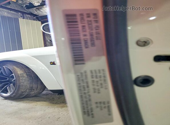 2C3CDZFJ5MH582883 2021 DODGE CHALLENGER White ძრავის განყოფილების ხედი