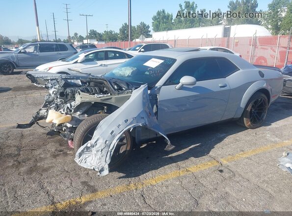 2C3CDZFJ5NH214866 2022 DODGE CHALLENGER Silver Vista tres cuartos delantera izquierda