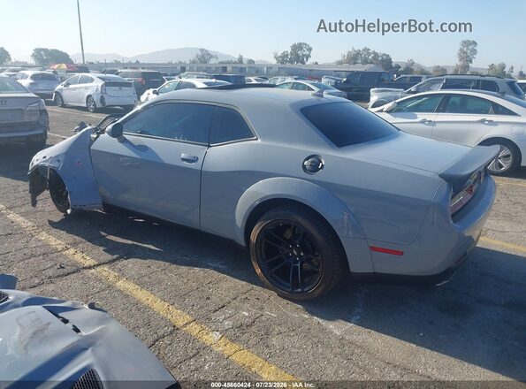 2C3CDZFJ5NH214866 2022 DODGE CHALLENGER Silver Trasero izquierdo