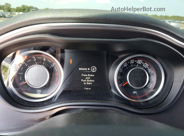 2C3CDZFJ6GH199460 2016 DODGE CHALLENGER Black Vista del cuadro de instrumentos