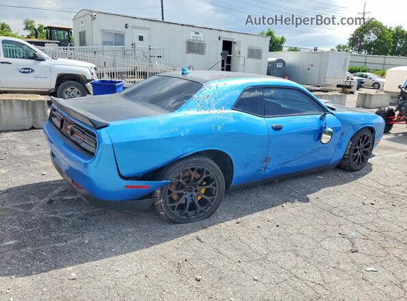 2C3CDZFJ6GH254943 2016 DODGE CHALLENGER Blue უკანა მარჯვენა