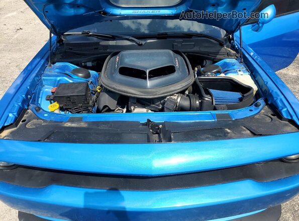 2C3CDZFJ6GH254943 2016 DODGE CHALLENGER Blue უკანა სალონის ხედი