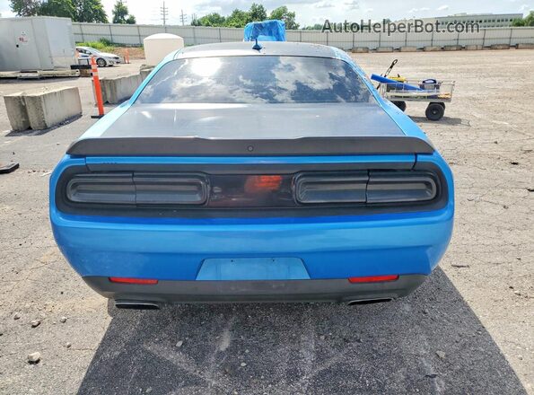 2C3CDZFJ6GH254943 2016 DODGE CHALLENGER Blue უკანა ხედი