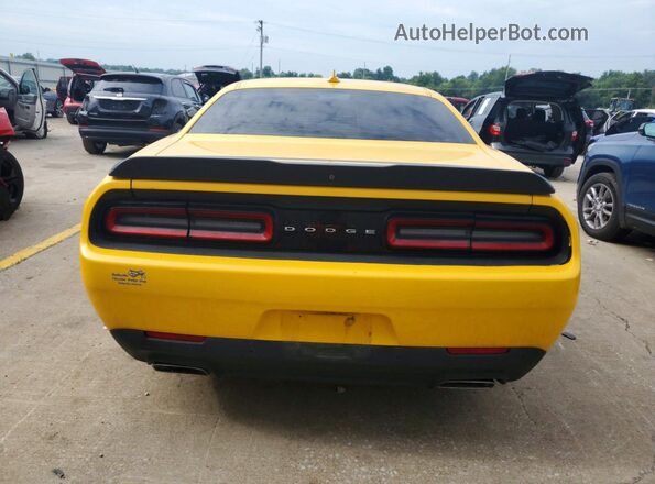 2C3CDZFJ6HH507941 2017 DODGE CHALLENGER Yellow Rear view