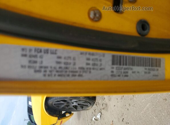 2C3CDZFJ6HH507941 2017 DODGE CHALLENGER Yellow Engine compartment view