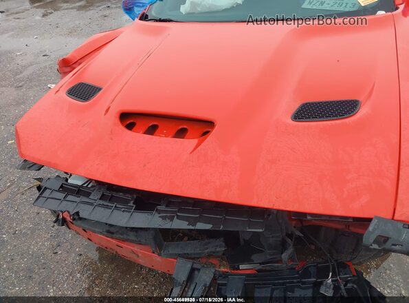 2C3CDZFJ6PH621503 2023 DODGE CHALLENGER Orange Вид ззаду
