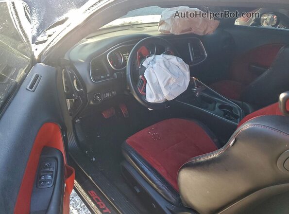 2C3CDZFJ7HH578470 2017 DODGE CHALLENGER Black Dashboard view
