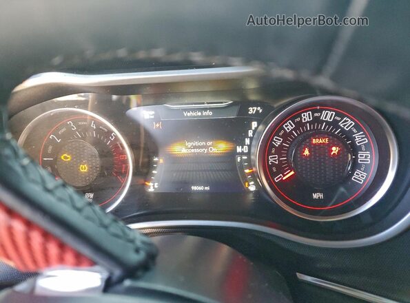 2C3CDZFJ7HH578470 2017 DODGE CHALLENGER Black Instrument cluster view