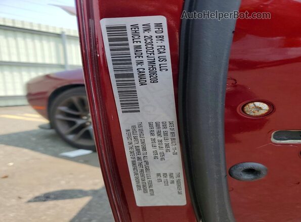 2C3CDZFJ7MH506209 2021 DODGE 2500 Maroon ძრავის განყოფილების ხედი