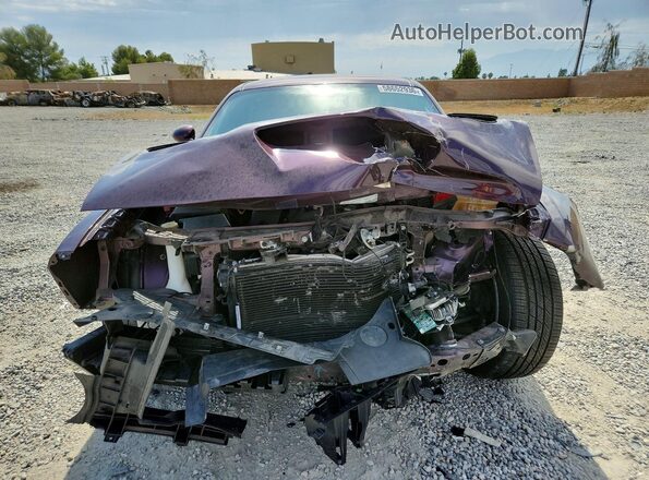 2C3CDZFJ7MH650987 2021 DODGE CHALLENGER Purple Front view