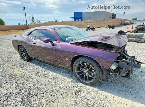 2C3CDZFJ7MH650987 2021 DODGE CHALLENGER Purple Front right