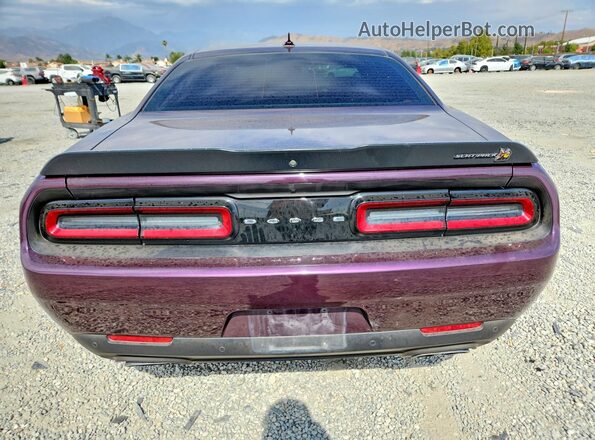 2C3CDZFJ7MH650987 2021 DODGE CHALLENGER Purple Rear view