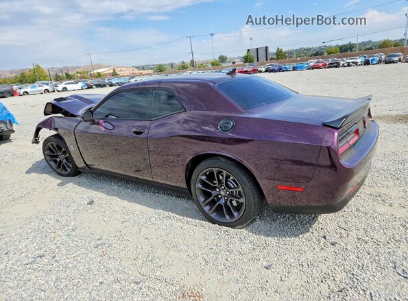 2C3CDZFJ7MH650987 2021 DODGE CHALLENGER Purple Rear left