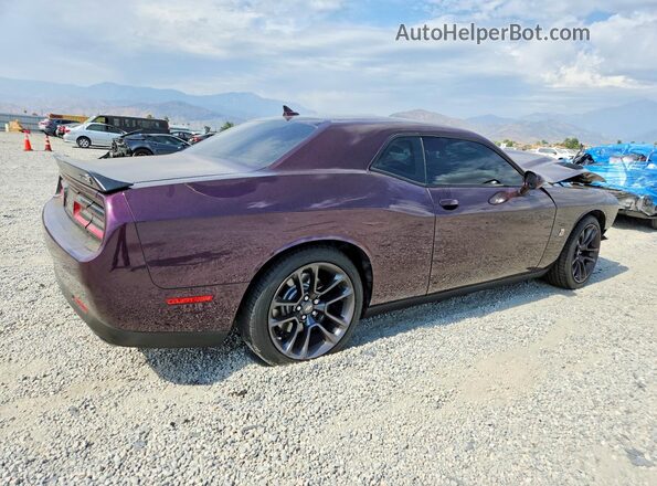 2C3CDZFJ7MH650987 2021 DODGE CHALLENGER Purple Rear right