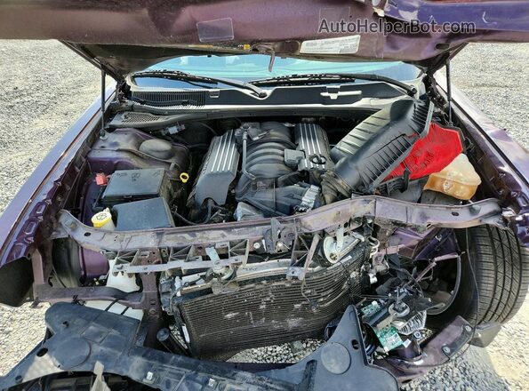 2C3CDZFJ7MH650987 2021 DODGE CHALLENGER Purple Rear interior view