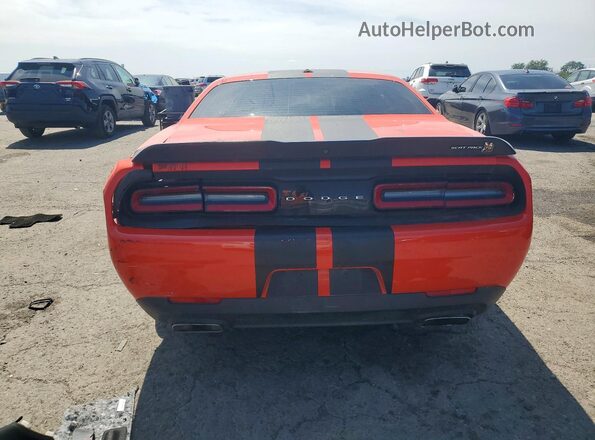 2C3CDZFJ7MH662508 2021 DODGE CHALLENGER Orange უკანა ხედი