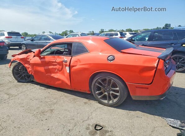2C3CDZFJ7MH662508 2021 DODGE CHALLENGER Orange უკანა მარცხენა