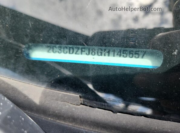2C3CDZFJ8GH145657 2016 DODGE CHALLENGER Синий Вид наклейки с VIN-кодом