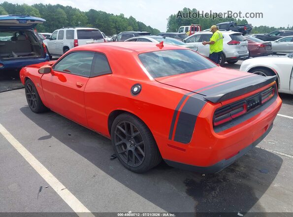 2C3CDZFJ8HH514647 2017 DODGE CHALLENGER Оранжевый Задняя левая четверть