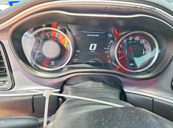 2C3CDZFJ8LH235918 2020 DODGE CHALLENGER Black Instrument cluster view