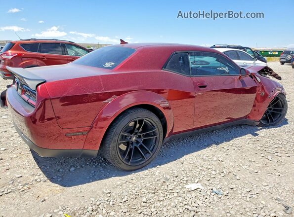 2C3CDZFJ8MH576771 2021 DODGE CHALLENGER Burgundy Rear right