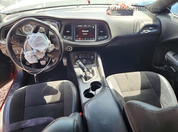 2C3CDZFJ8MH576771 2021 DODGE CHALLENGER Burgundy Dashboard view