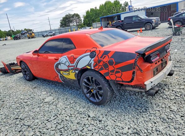 2C3CDZFJ8MH637939 2021 DODGE CHALLENGER Orange Задня ліва чверть