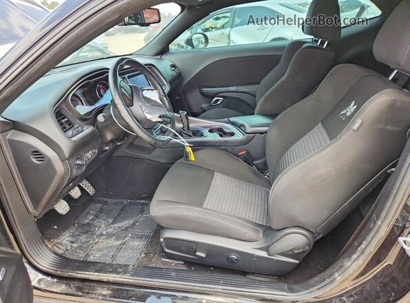 2C3CDZFJ8NH108699 2022 DODGE CHALLENGER Black წინა სალონის ხედი