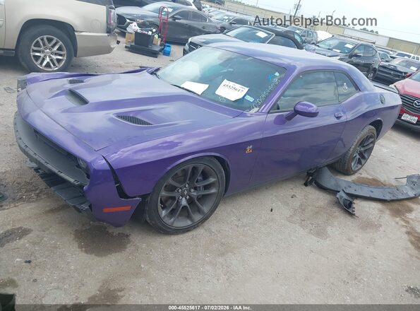 2C3CDZFJ8PH688958 2023 DODGE CHALLENGER Фиолетовый Передняя левая четверть