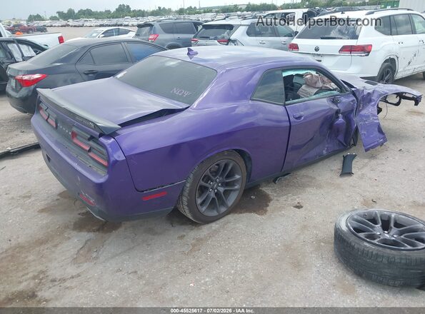 2C3CDZFJ8PH688958 2023 DODGE CHALLENGER Фиолетовый Задняя правая четверть