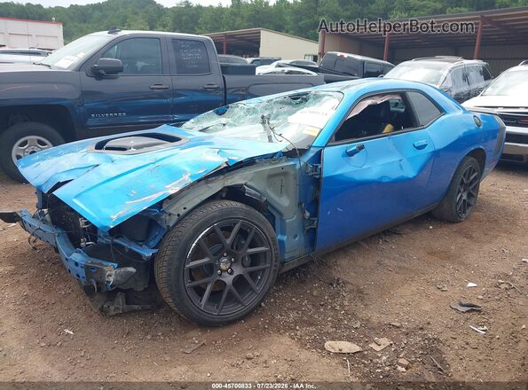 2C3CDZFJ9GH236257 2016 DODGE CHALLENGER Blue Передня ліва чверть