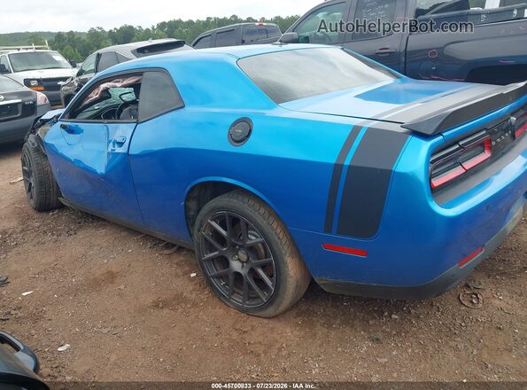 2C3CDZFJ9GH236257 2016 DODGE CHALLENGER Blue Задня ліва чверть