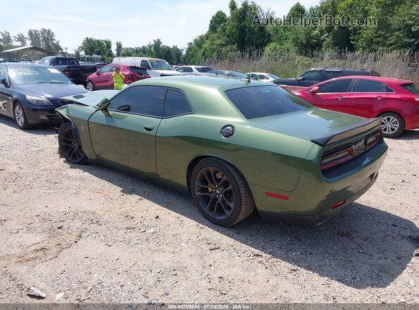 2C3CDZFJ9MH627582 2021 DODGE CHALLENGER Зеленый Задняя левая четверть