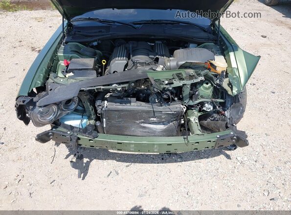 2C3CDZFJ9MH627582 2021 DODGE CHALLENGER Зеленый Вид сзади