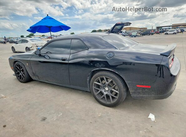 2C3CDZFJXGH131422 2016 DODGE CHALLENGER Black Trasero izquierdo
