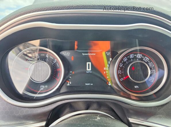 2C3CDZFJXGH131422 2016 DODGE CHALLENGER Black Vista del cuadro de instrumentos