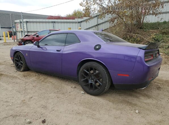 2C3CDZFJXJH334768 2018 DODGE CHALLENGER Purple Задня ліва чверть