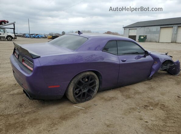 2C3CDZFJXJH334768 2018 DODGE CHALLENGER Purple Задня права чверть